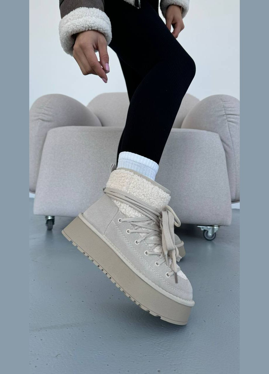 Женские угги из натуральной замши (1847) No Brand (313293424)