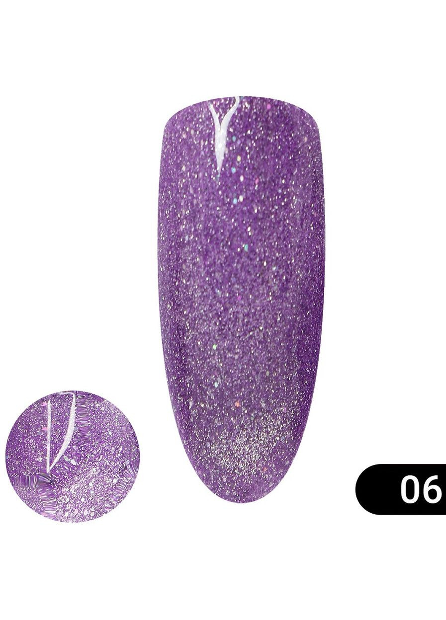 Гельлак Global №6 светоотражающий кошачий глаз 8мл. CatEyes Global Fashion (297922595)