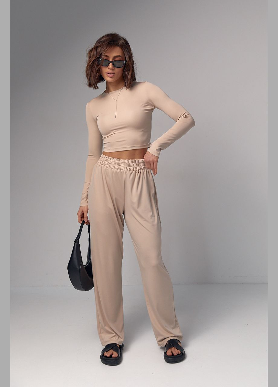 Жіночий базовий костюм з еластичної тканини Liton (296909042)