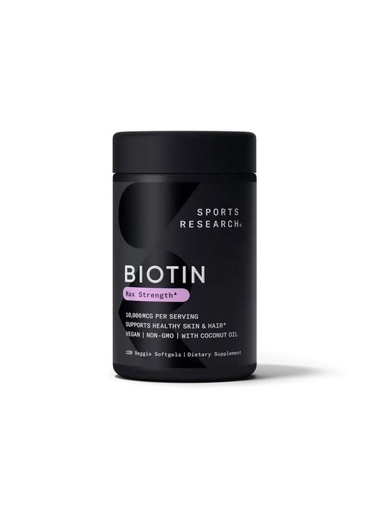 Біотин Biotin 10000 mcg Max Stregth, 120 капсул Sport Research (333992705)