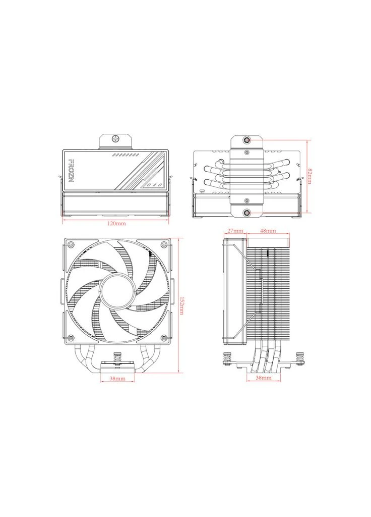 Кулер до процесора Frozn A410 ARGB (FROZN A410 ARGB) ID-Cooling (400250421)