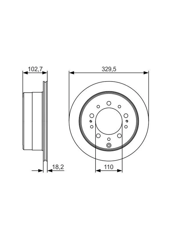 Тормозной диск Bosch (390276753)
