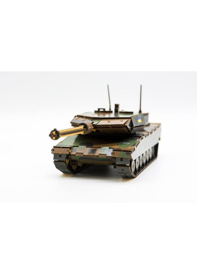 Дерев'яний 3D конструктор "Танк Леопард" 206-0260, 206 деталей PuzzleOK (327321734)