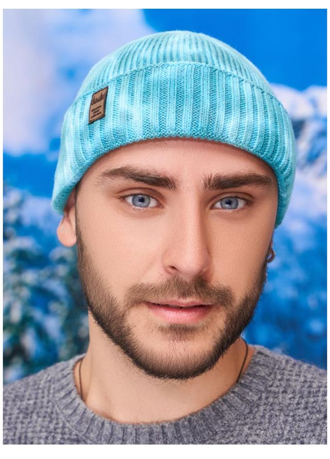 Шапка мужская вязаная короткая Braxton Окленд (307172356)