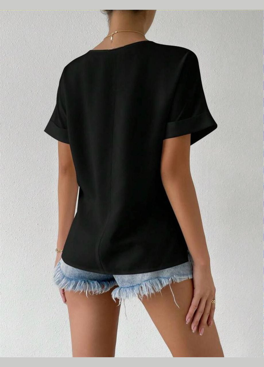 Чорна блузка жіноча Гермес