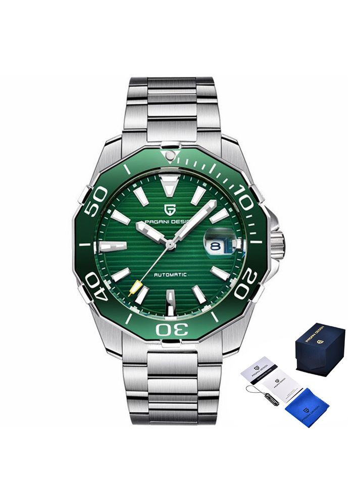 Мужские часы Pagani Design 1617 Silver-Green PD (367185615)