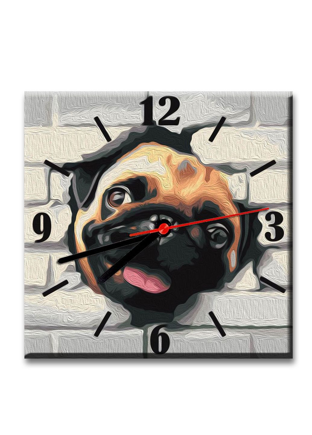 Набор рисования по номерам Часы Мопс ArtStory (329851113)