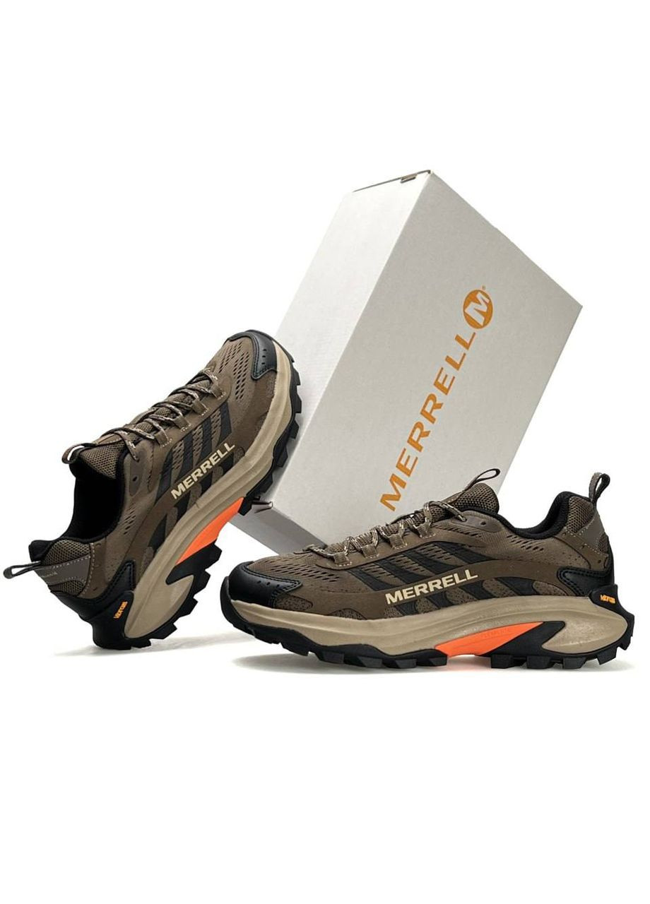 Коричневі Осінні кросівки чоловічі No Brand Moab Speed 2 Brown Beige