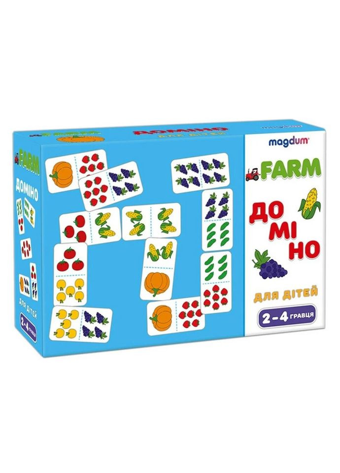 Игра настольная развивающая Домино Фрукты-овощи ME5032-23 (4820215155236) shop (4820215155236) Ludum (316018623)