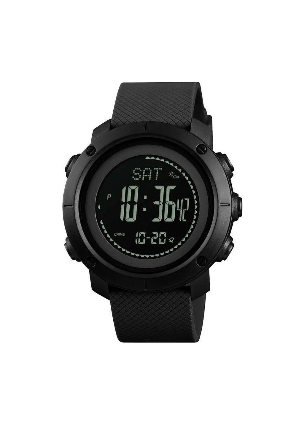 Чоловічий спортивний годинник 1427 з компасом та барометром Чорний Skmei (313653838)