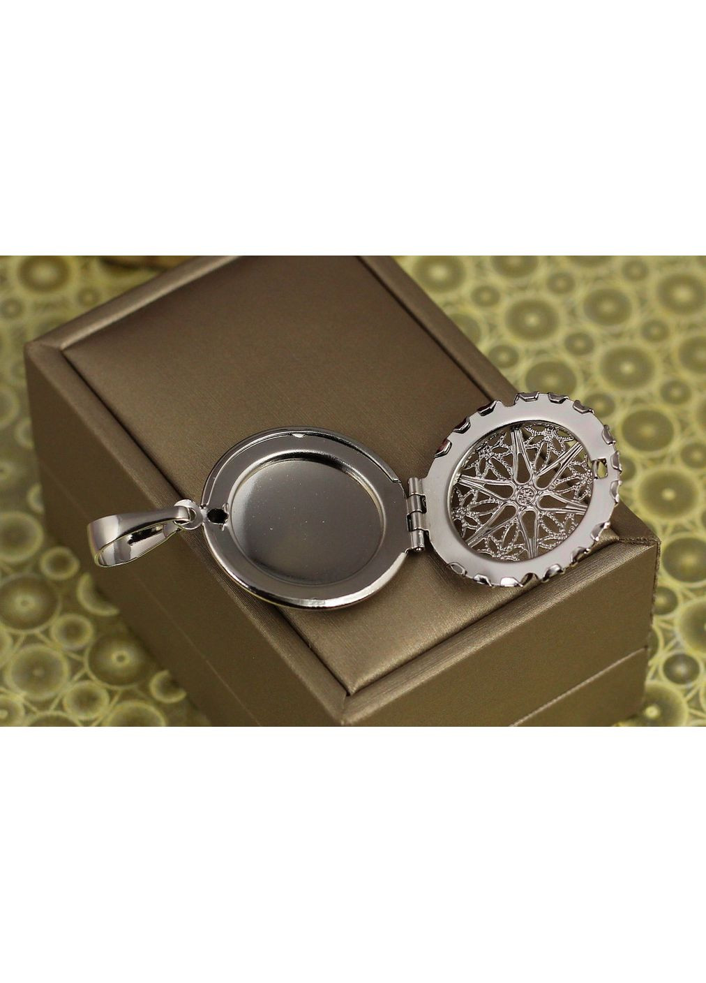 Кулон Медальйон з кулоном для фото 2,7 см сріблястий love-shopping Xuping Jewelry (355798352)