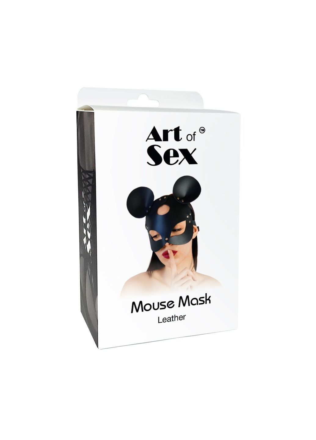 Кожаная маска зайки – Mouse Mask, цвет Черный Art of Sex (297573948)