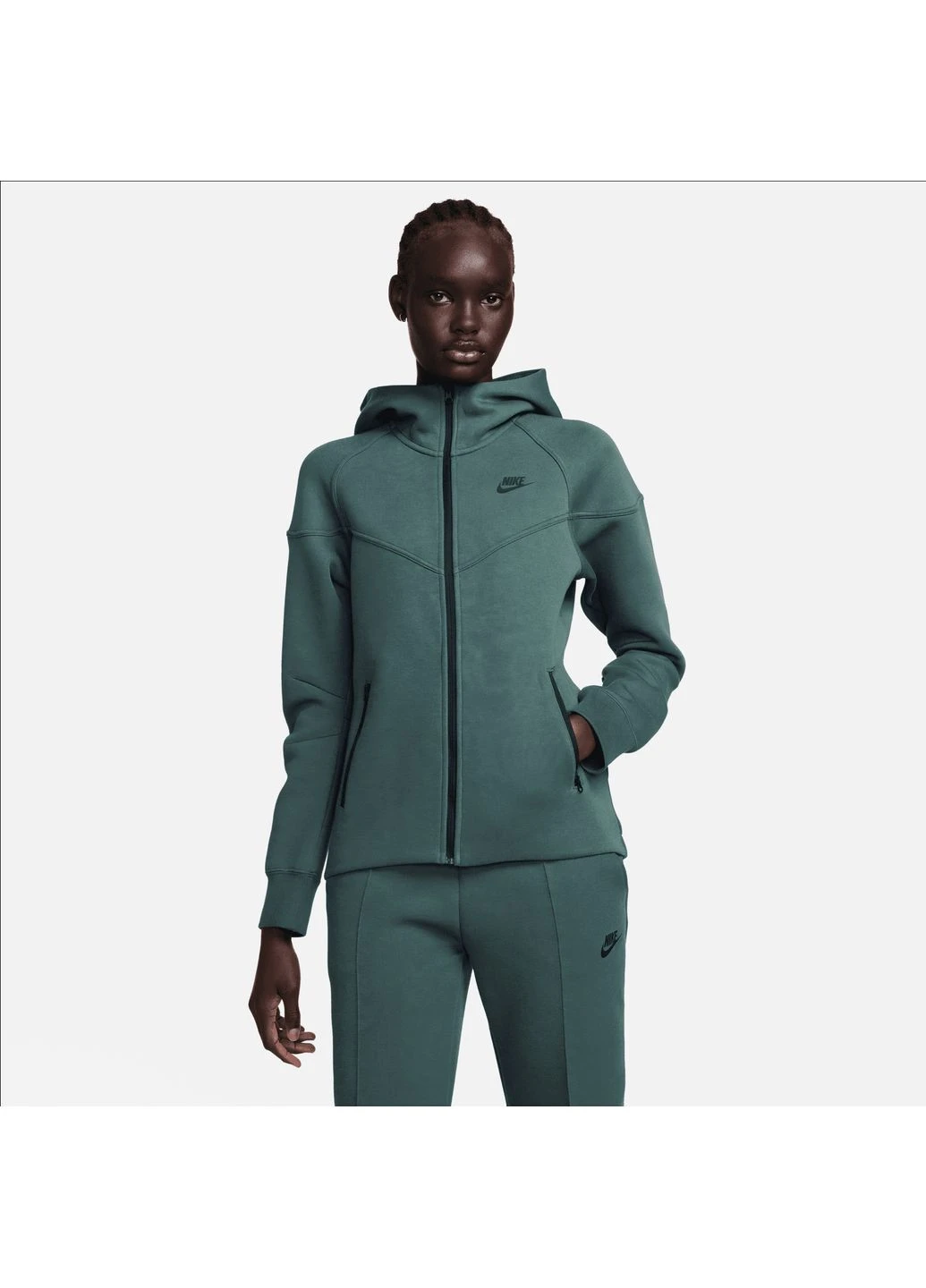 Толстовка Sportswear Tech Fleece Windrunner Turquoise FB8338-328 Nike (398024897)