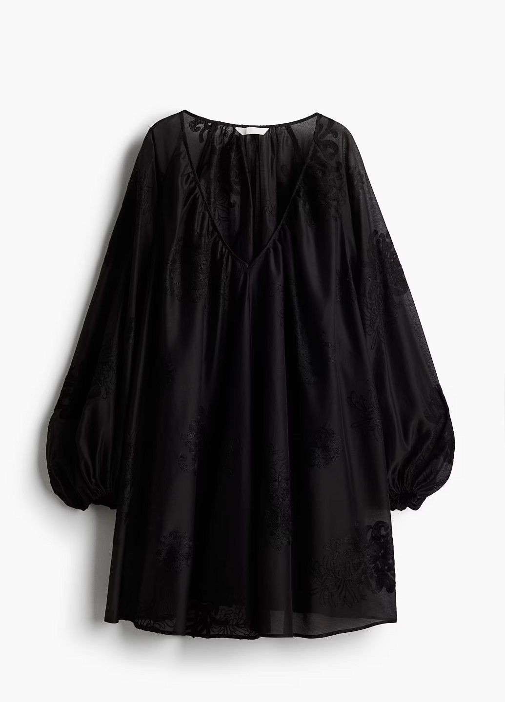 Черное деловое платье H&M однотонное