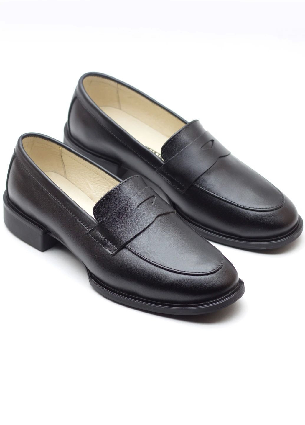 Zlett Лофери жіночі з натуральної шкіри лофери чорний з натуральна шкіра, україна — демісезон (301539133)