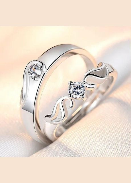 Мужское женское обручальное парное кольцо парные обручальные кольца набор Zaan размер регулируемый 2 шт. Fashion Jewelry (290664046)