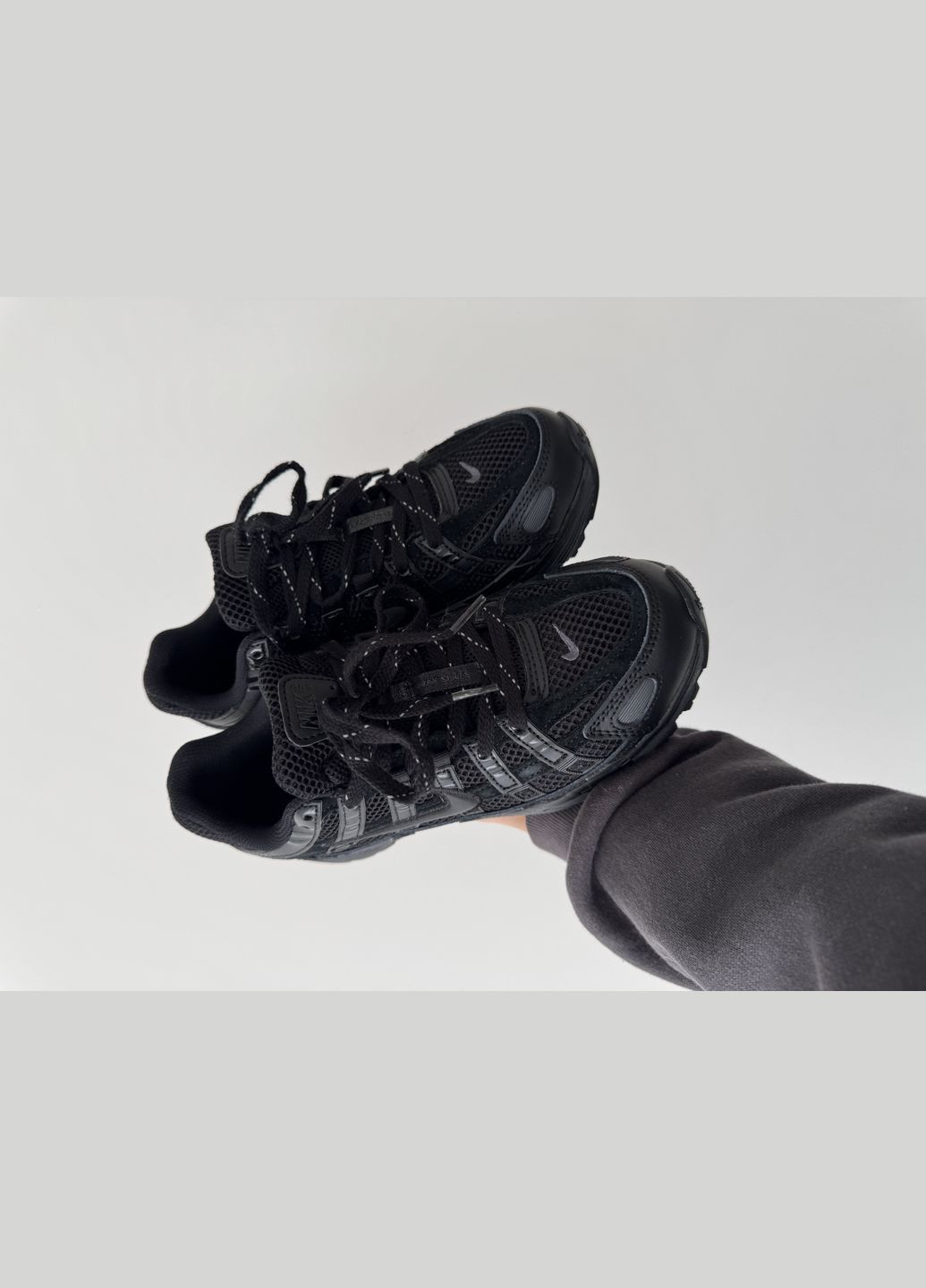 Чорні Осінні кросівки чоловічі і жіночі nike p-6000 black | найк п-6000 чорні No Brand