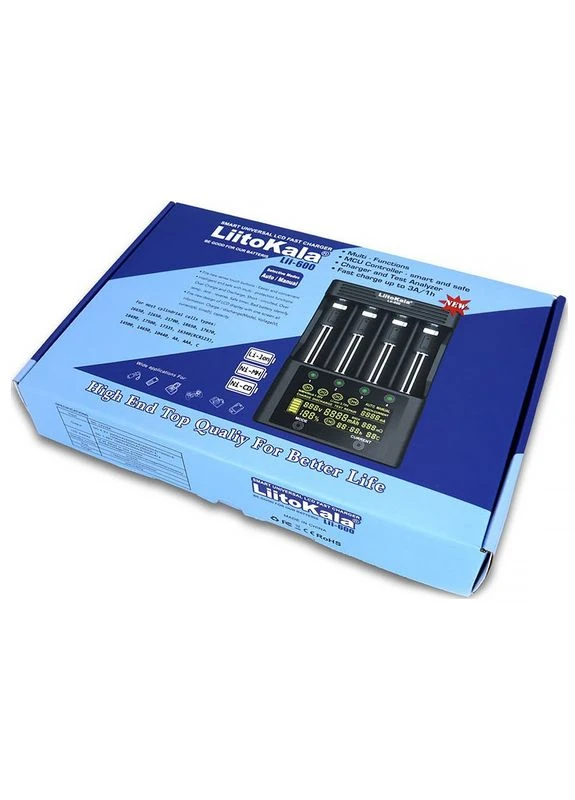 Зарядний пристрій Lii600, 4x(Lion/NiMH/NiCd), discharge function, display LiitoKala (314975461)