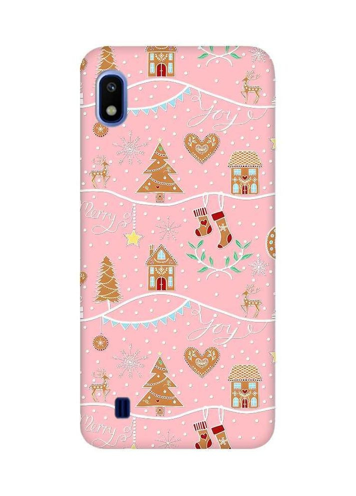 Матовый чехол на Samsung Galaxy A10 (2019) A105 Фон Рождество (новогодний принт 201) Creative (362964982)