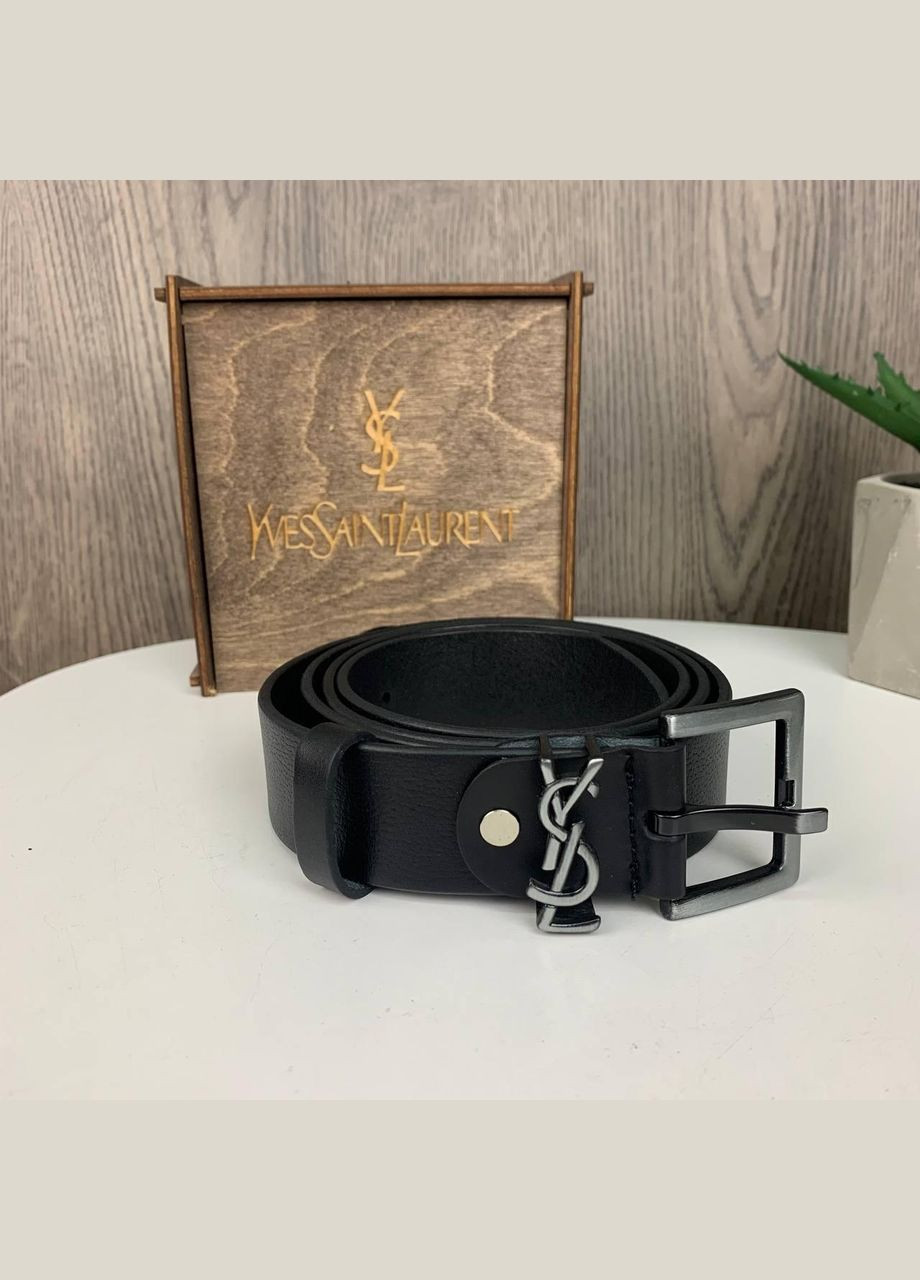 Шкіряний жіночий пояс поясний Чорний No Brand (301873579)