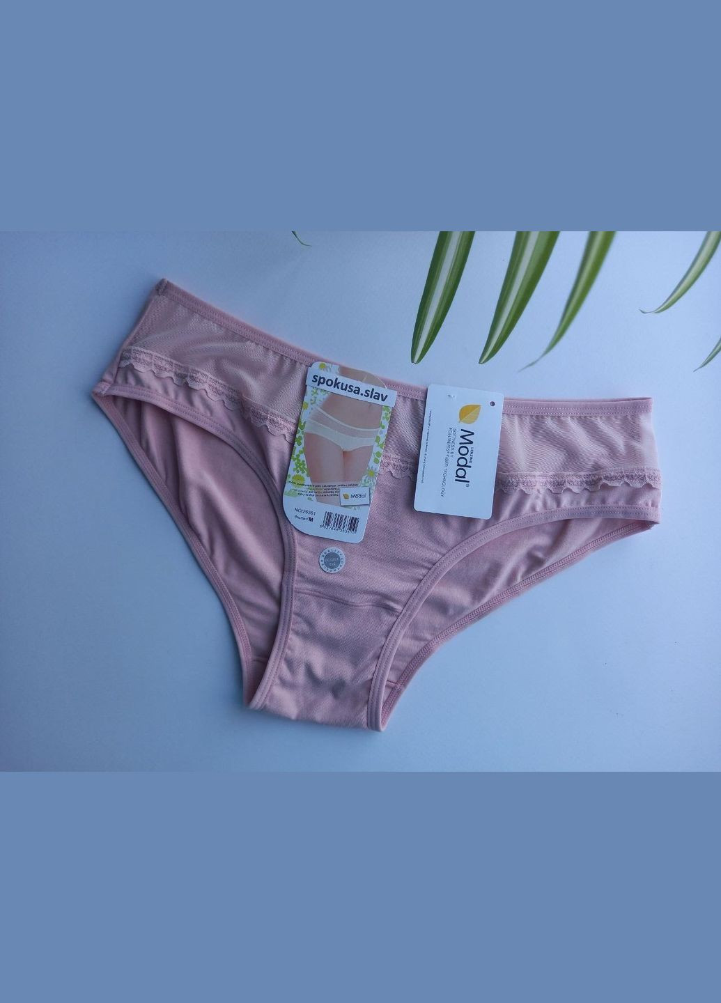 Женские трусики слипы вискозные с кружевом ДС 26351 размер М. 46 DC (358929068)