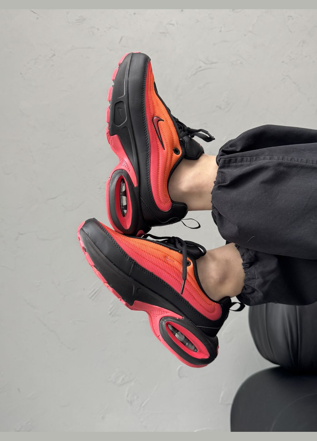 Червоні Осінні кросівки чоловічі і жіночі nike air max portal red black | найк аір макс портал червоні чорні No Brand