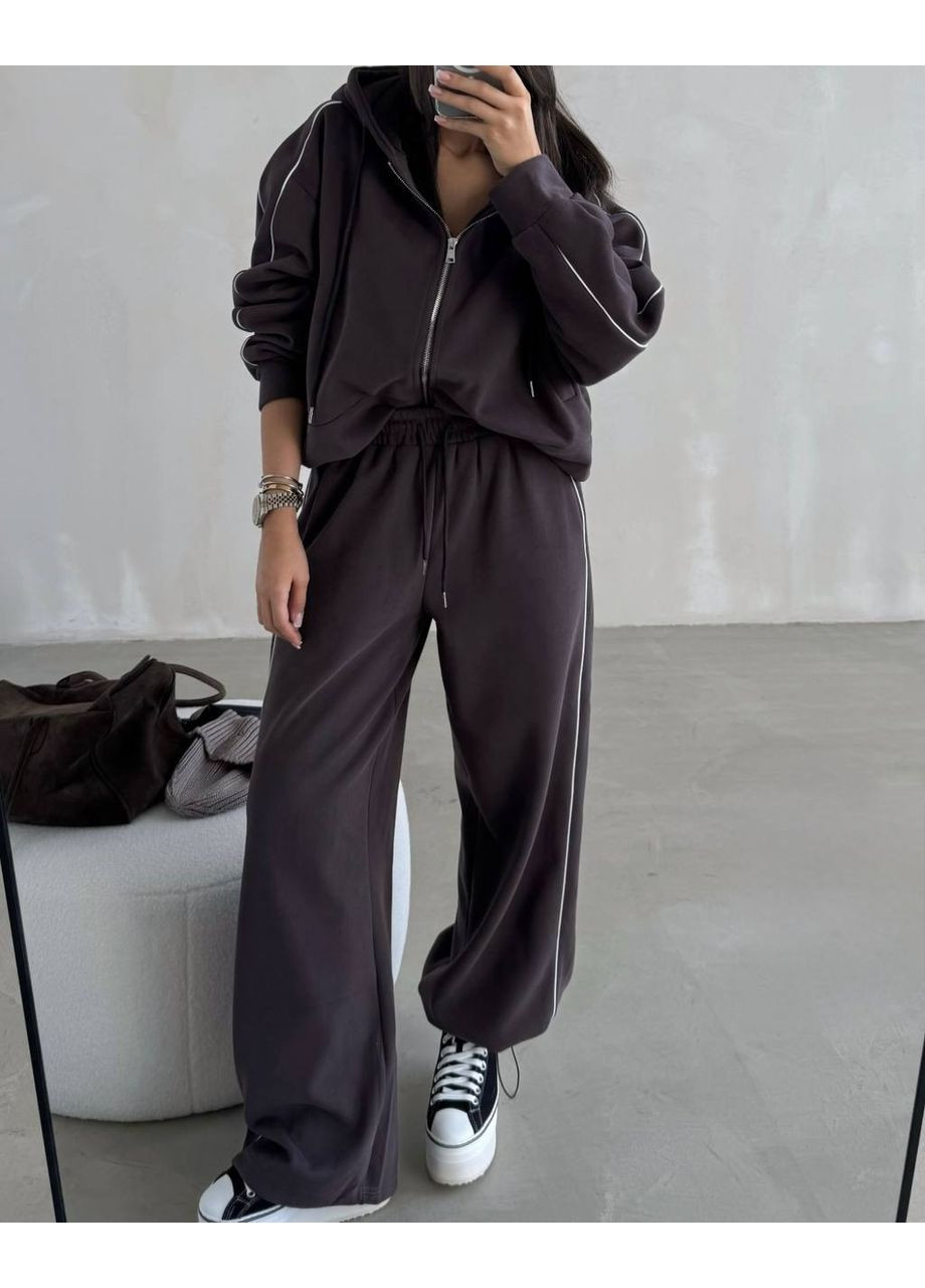 Теплый костюм с флисом и брюками на затяжках | Замеры в описании GD/GL Модний простір (364965330)