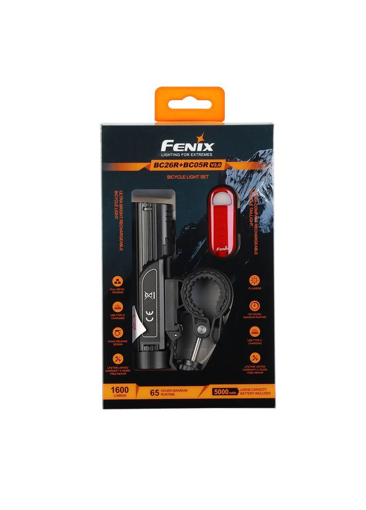 Комплект велофара BC26R+BC05RV20 Fenix (356776040)