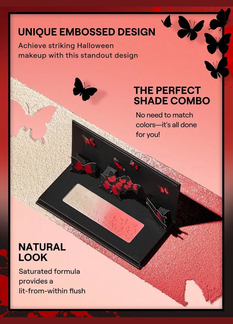 Колекційний подарунковий набір косметики для макіяжу метелика Collection Set від Sheglam Crimson Butterfly Full (324102240)