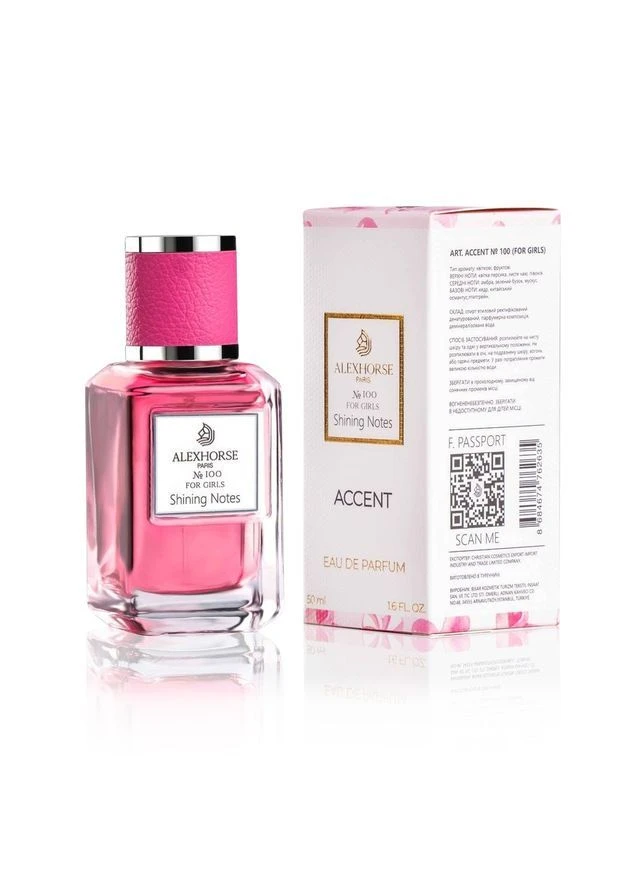 Парфюмерная вода для девочек Shining Notes ACCENT 50 ml Alex Horse (365284584)