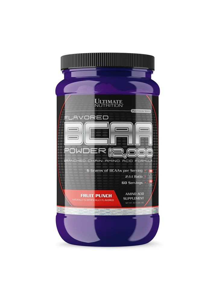 Аминокислоты BCAA 12,000 457 г, Fruit Punch Ultimate Nutrition (304268235)