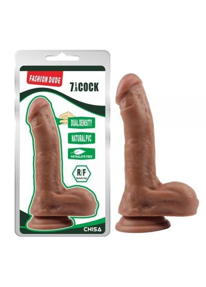 Фалоімітатор мулат Fashion Dude 7.9 Cock, Коричневий Chisa (303905950)