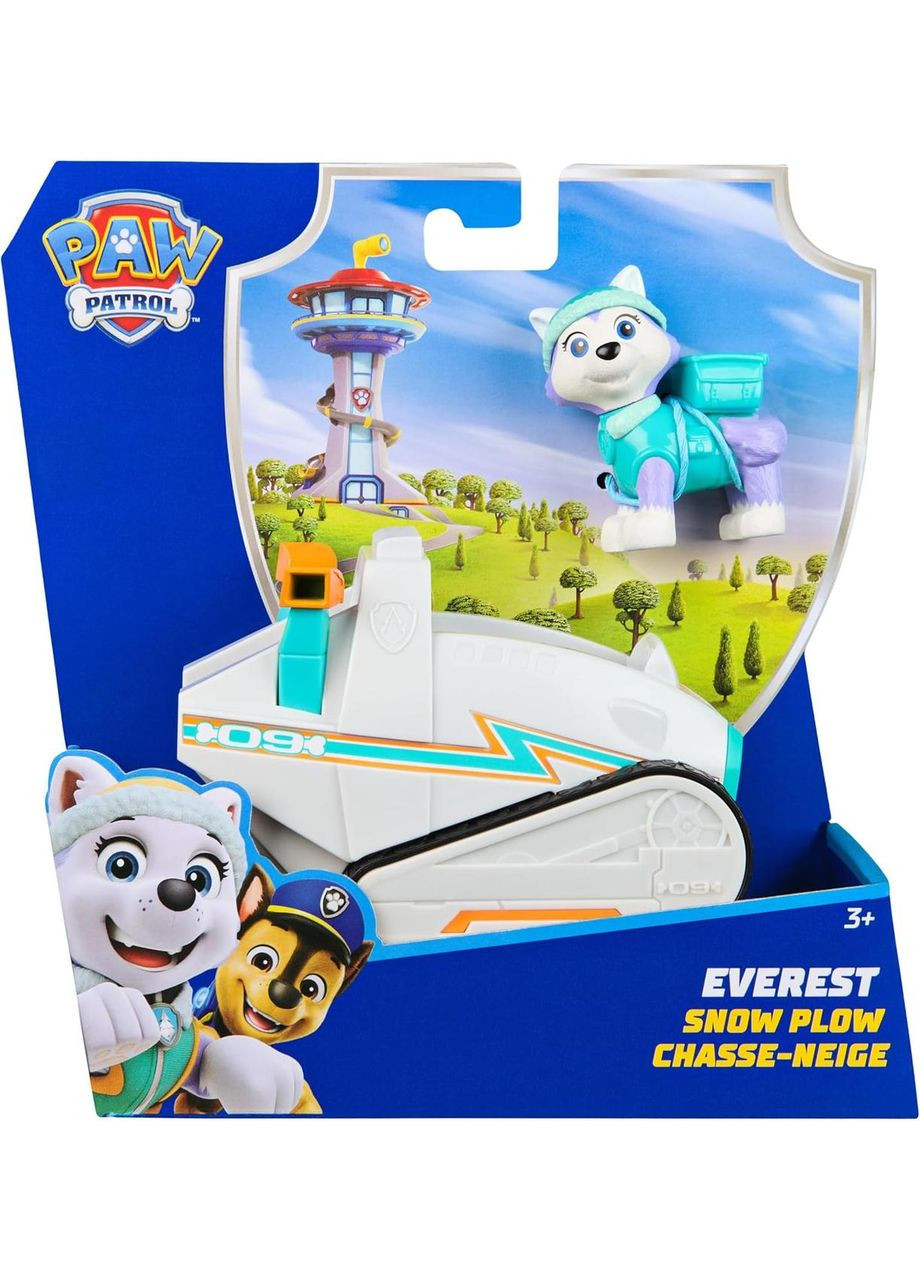 Щенячий патруль Спасательный снегоход и фигурка Эверест Paw Patrol Everest's Snow Plough Vehicle with Collectible Figure Spin Master (365251651)
