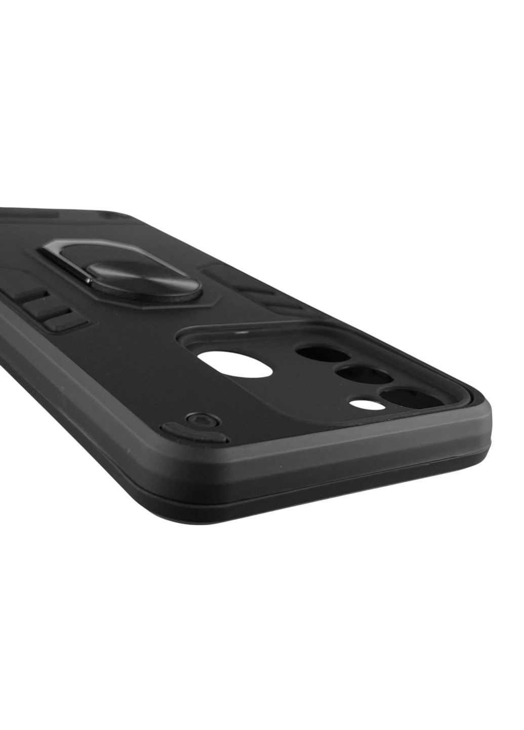 Чехол для телефона Spark Go (KG5m) бронированный с магнитным кольцом-держателем на техно спарк го чёрный Tecno (366234492)