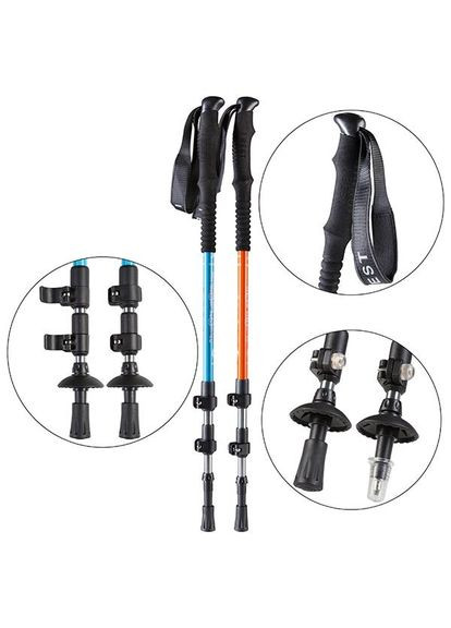 Палка трекинговая Himalayas 8850, антишок, дюралюм, Lmax=133cm. Цена за пару World Sport (362445403)