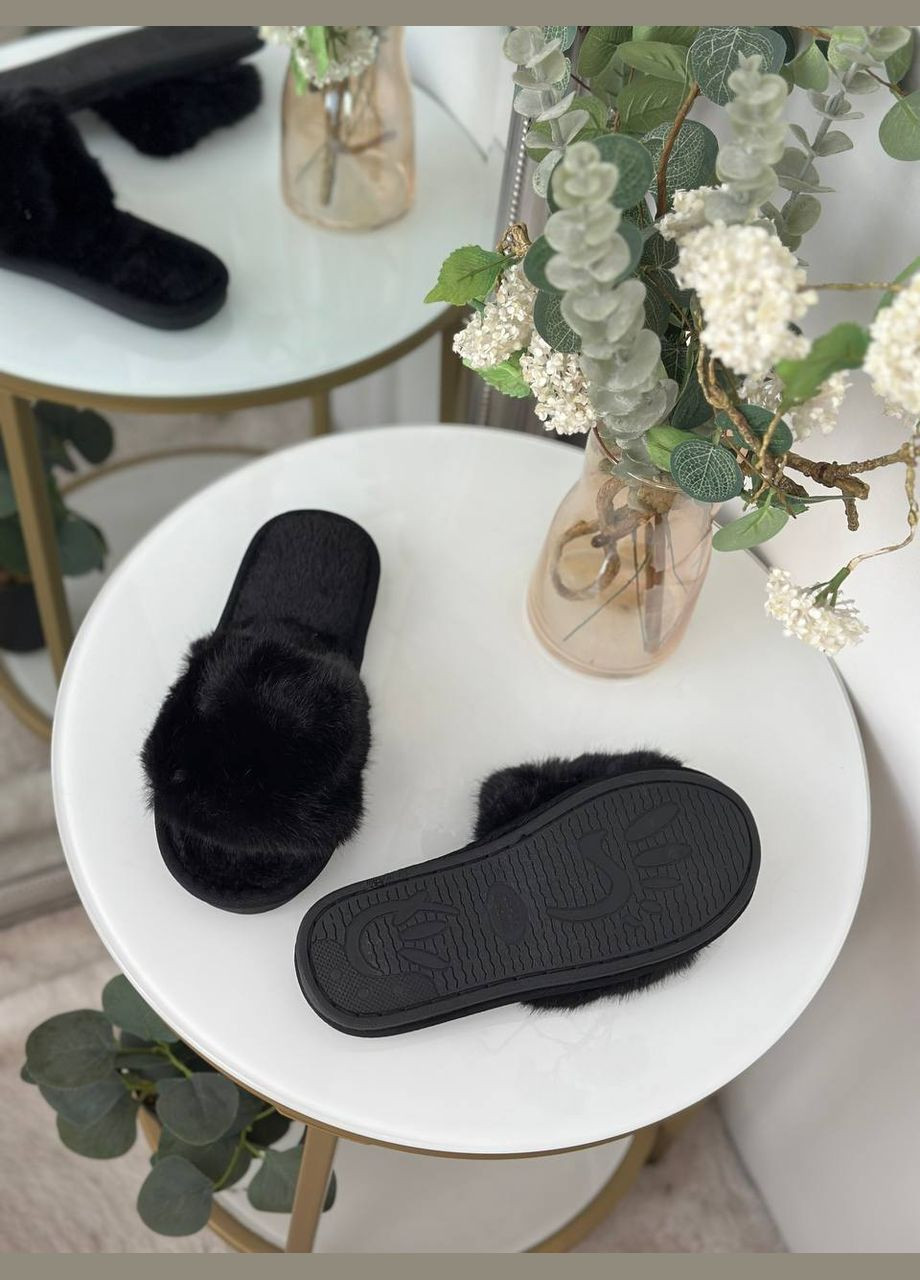 Черные тапочки No Brand