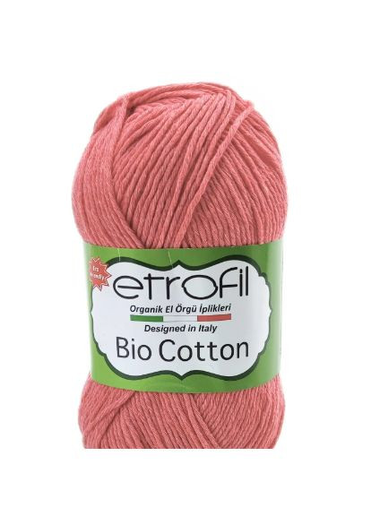 Bio Cotton № 10603 лосось 100% эко коттон хлопковая пряжа для вязания Etrofil (366394415)