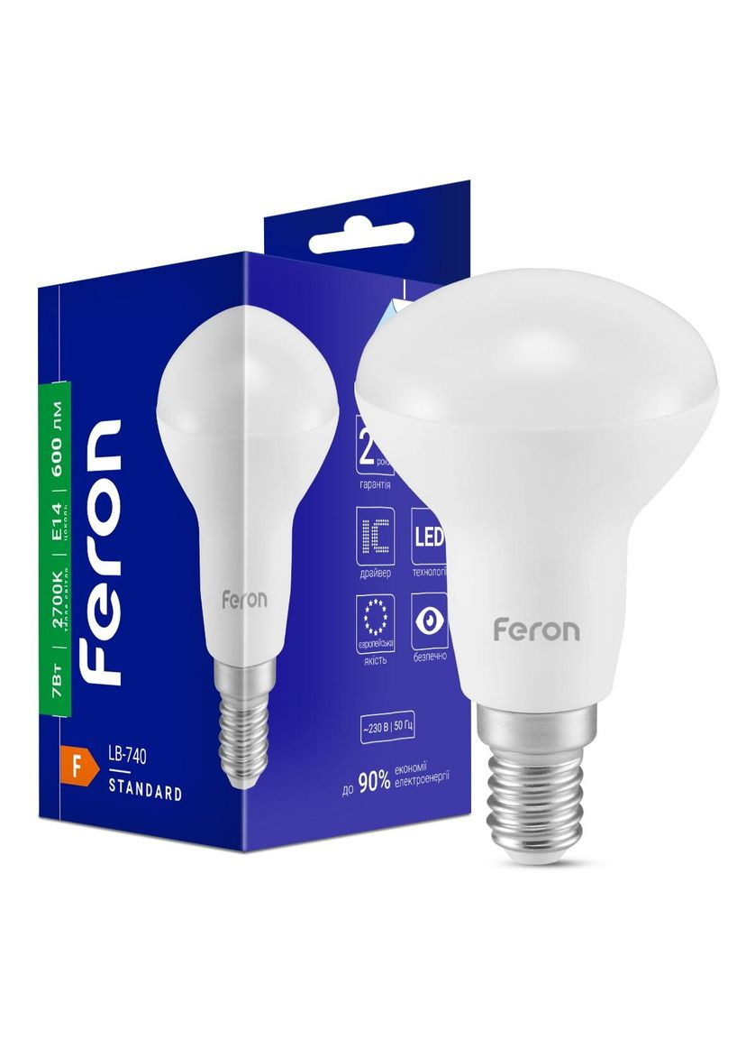 Светодиодная лампа LB-740 7 Вт E14 2700 K Feron (388344710)