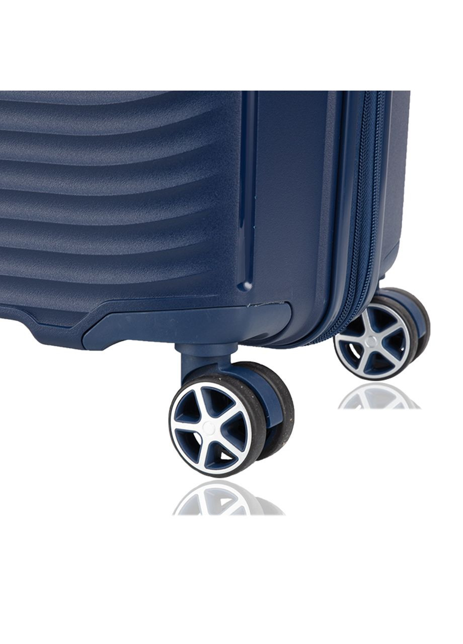Валіза велика 40903 поліпропілен Темно-синій Snowball (350878426)