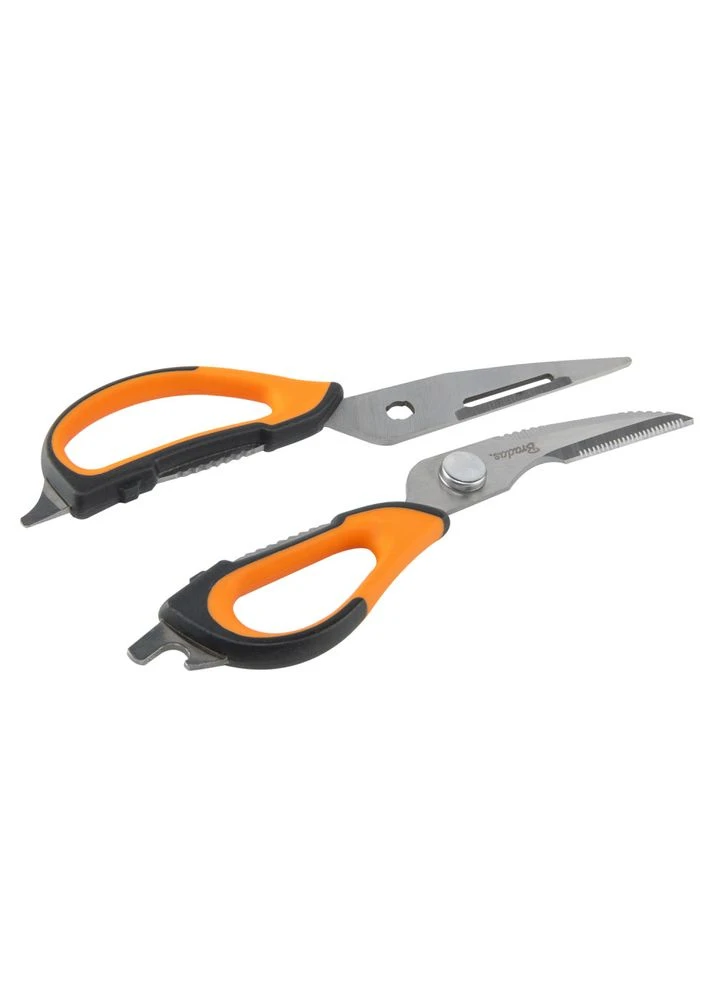 Ножницы для кухни и туризма, MULTIFUNCTION 7в1, 225 мм, HOME & GARAGE, DIY-SC502/225-B Bradas (390076375)