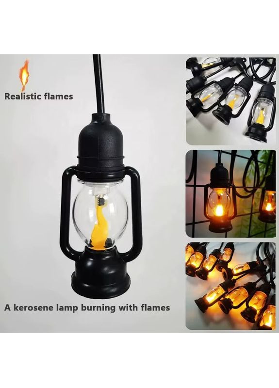 Вулична гірлянда 5м у вигляді полум'я вогню "Лампи підвісні" NC-7821 No Brand (366089822)