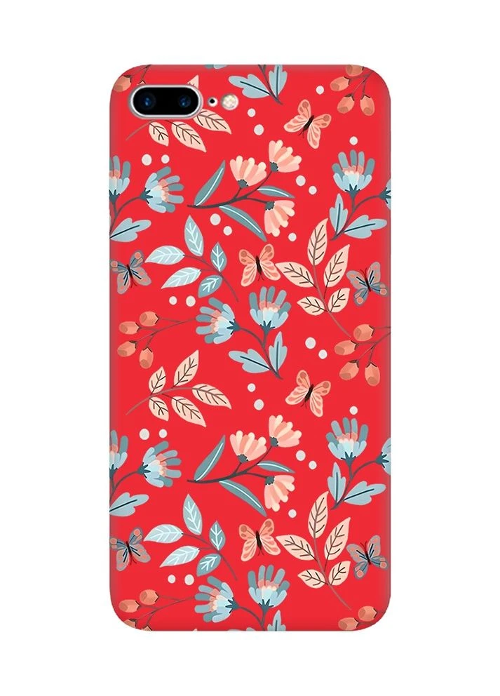 Матовый чехол на Apple iPhone 7 Plus / iPhone 8 Plus:: Цветочный фон (принт 370) Creative (360710275)