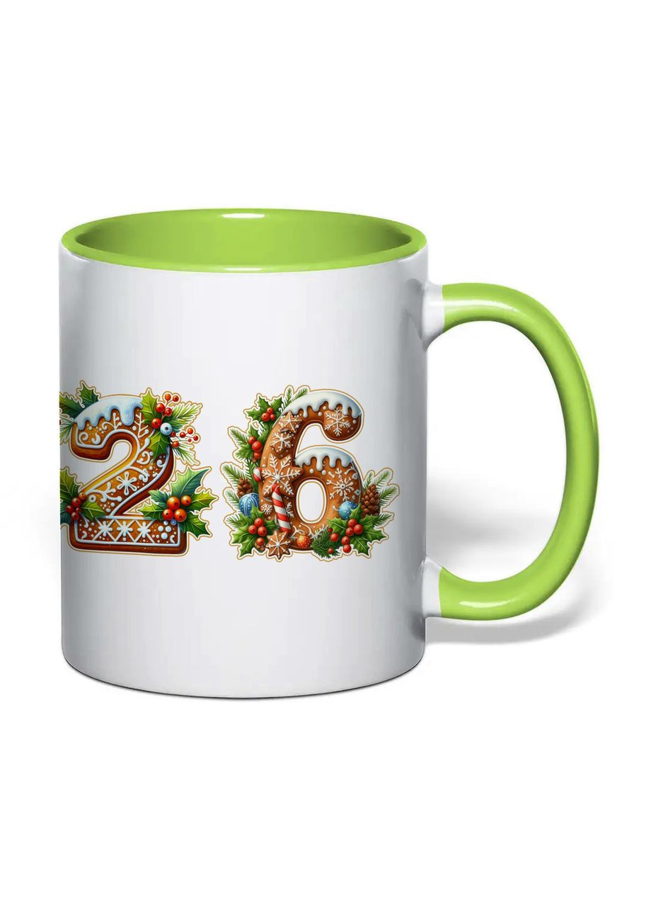 Чашка з друком "2026" 330 мл ( ) (34933) No Brand (371145202)