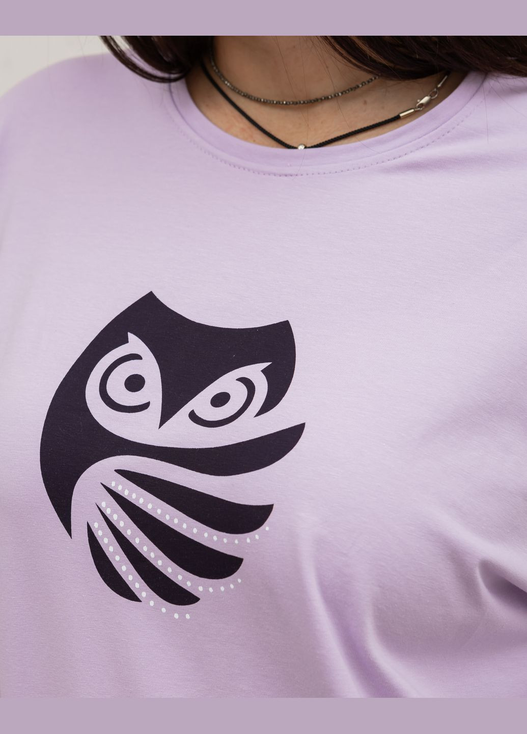 Лілова батальний комплект зі штанами в орнамент Nicoletta