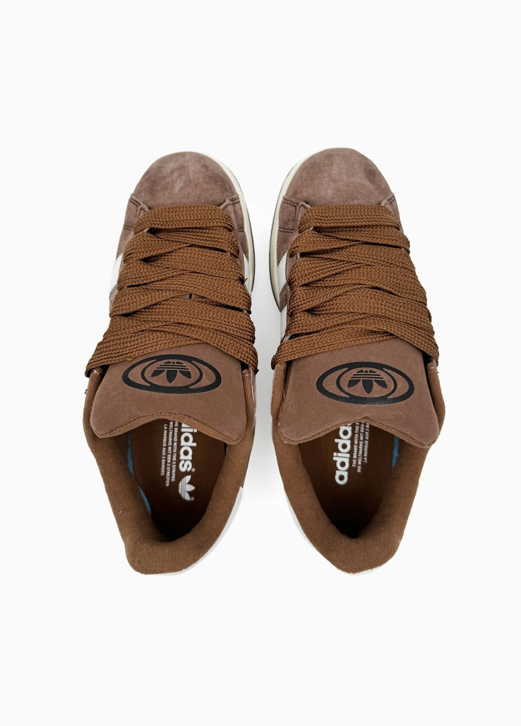 Коричневые демисезонные кроссовки мужские и женские adidas campus 00s brown | адидас кампус коричневые No Brand