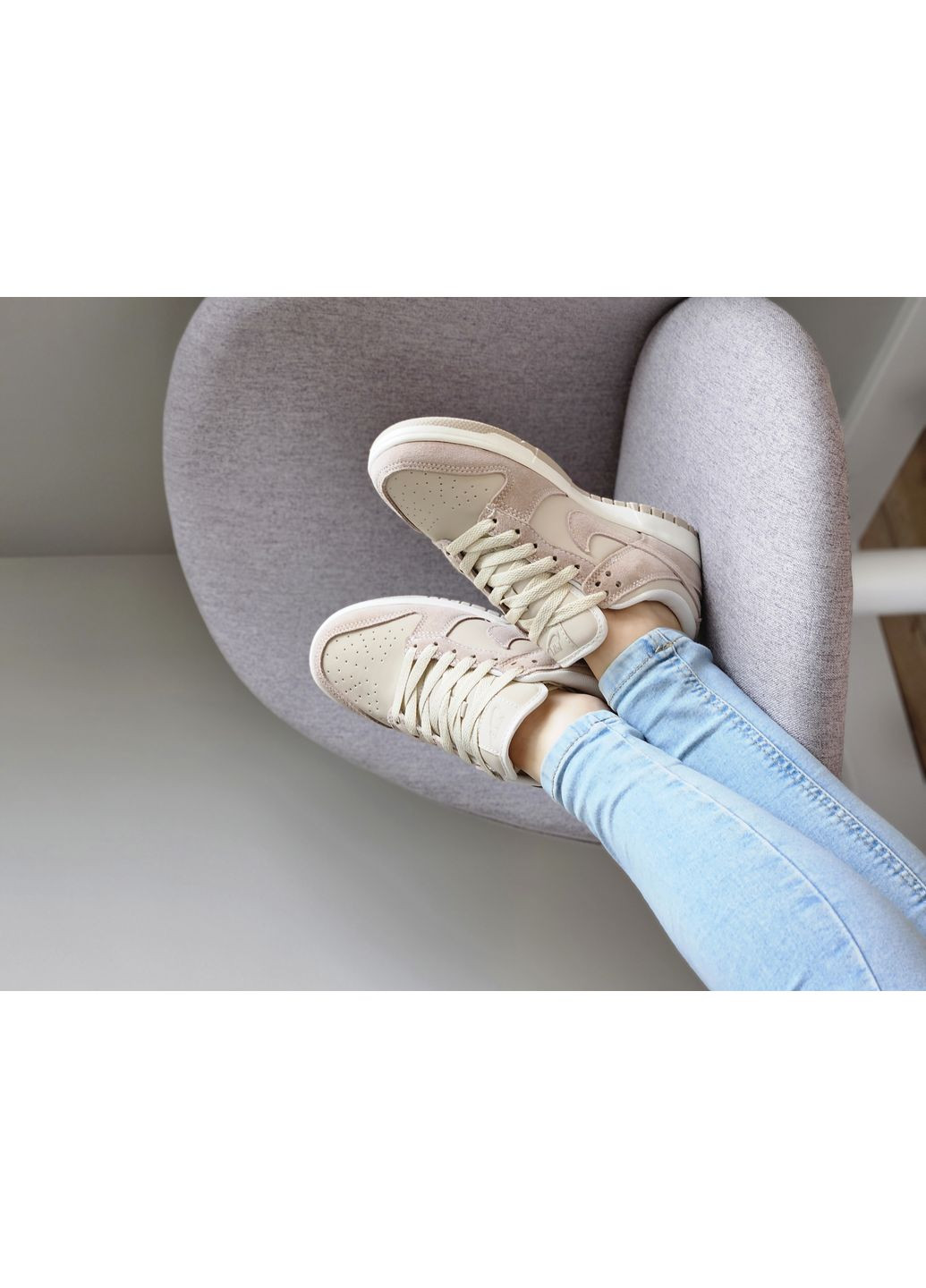 Кросівки жіночі Nike SB Dunk Low sand drift beige | Найк данк низькі бежеві No Brand бежеві демісезони (364201090)