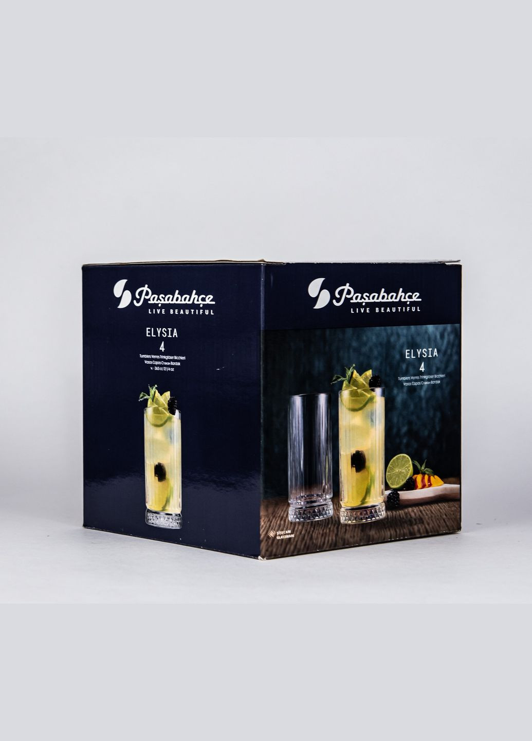 Набор из 4 стаканов высоких 365мл Elysia ПУ 520445 Pasabahce (278365263)
