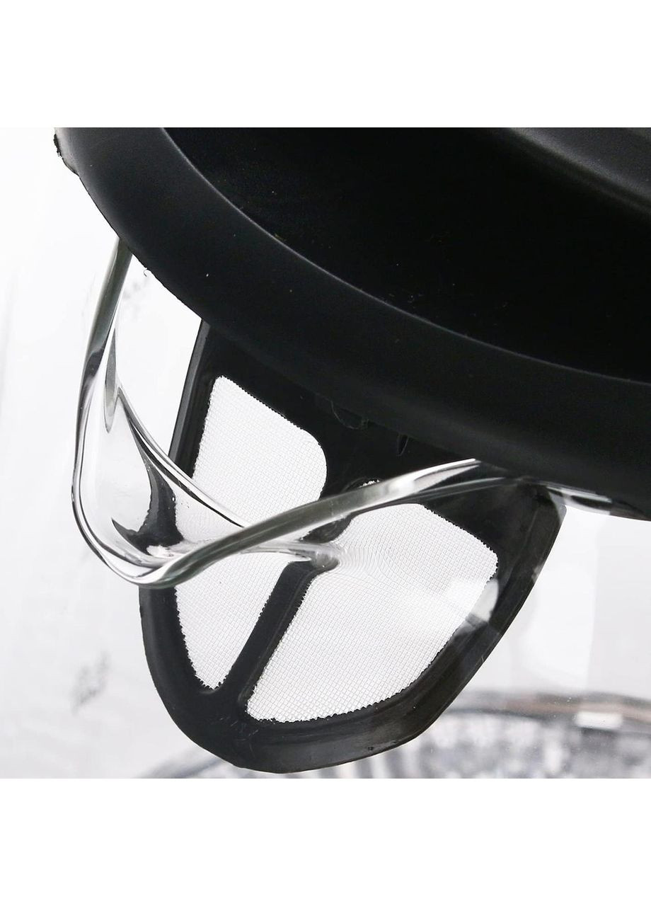 Електрочайник скляний 1,7 л, 2200 Вт, з синім LED-підсвічуванням, автоматичним вимкненням, боросилікатне скло Emerio (359380426)