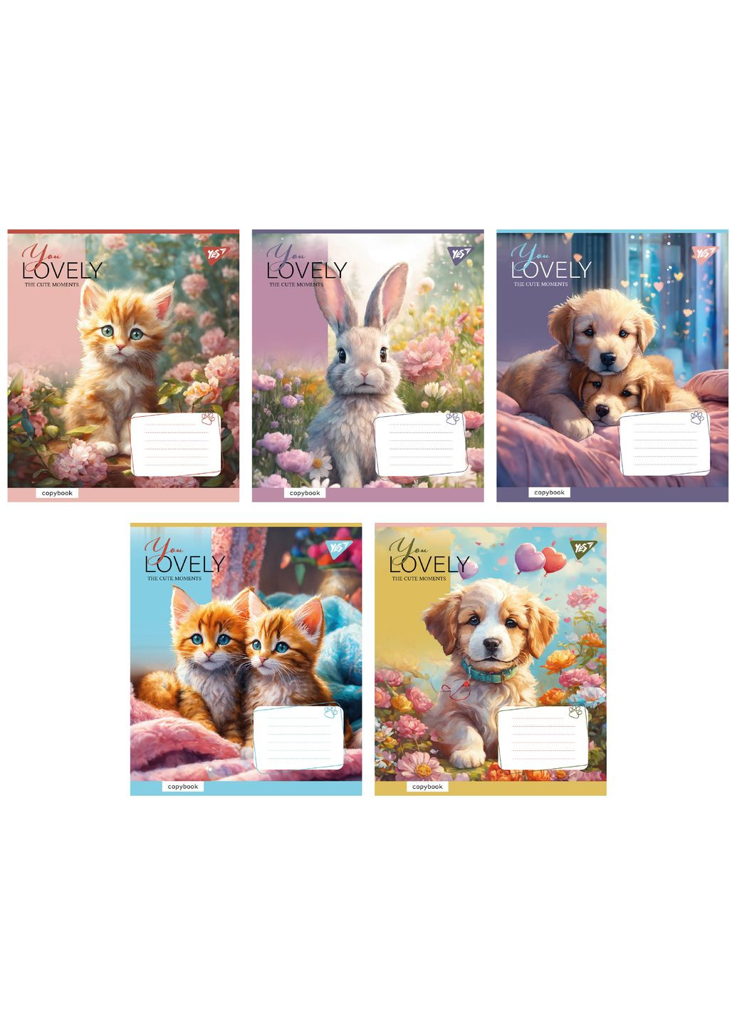 Набір зошитів You Lovely А5 в лінійку 12 аркушів 25 шт. () Yes 766954 (337471254)