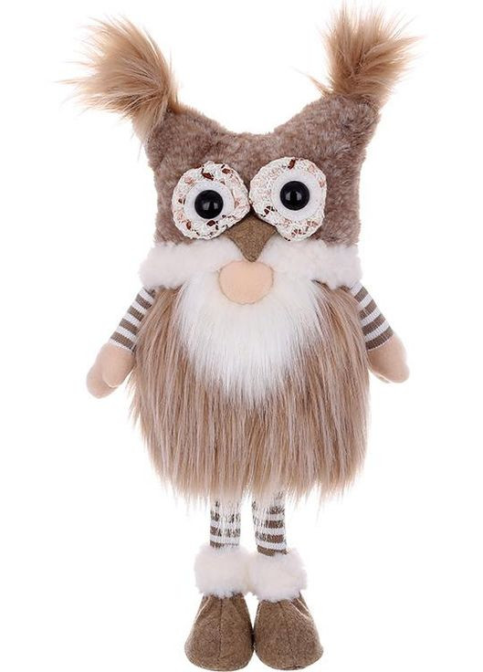 Іграшка м'яка "Гном у шапці Сови" 46см, бежевий BonaDi (372175581)